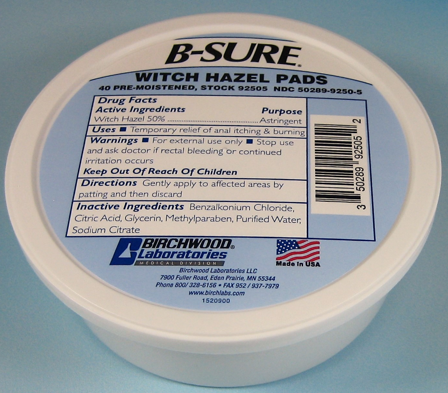 Introducing – Consumer Version B-Sure Witch Hazel Pads 40's