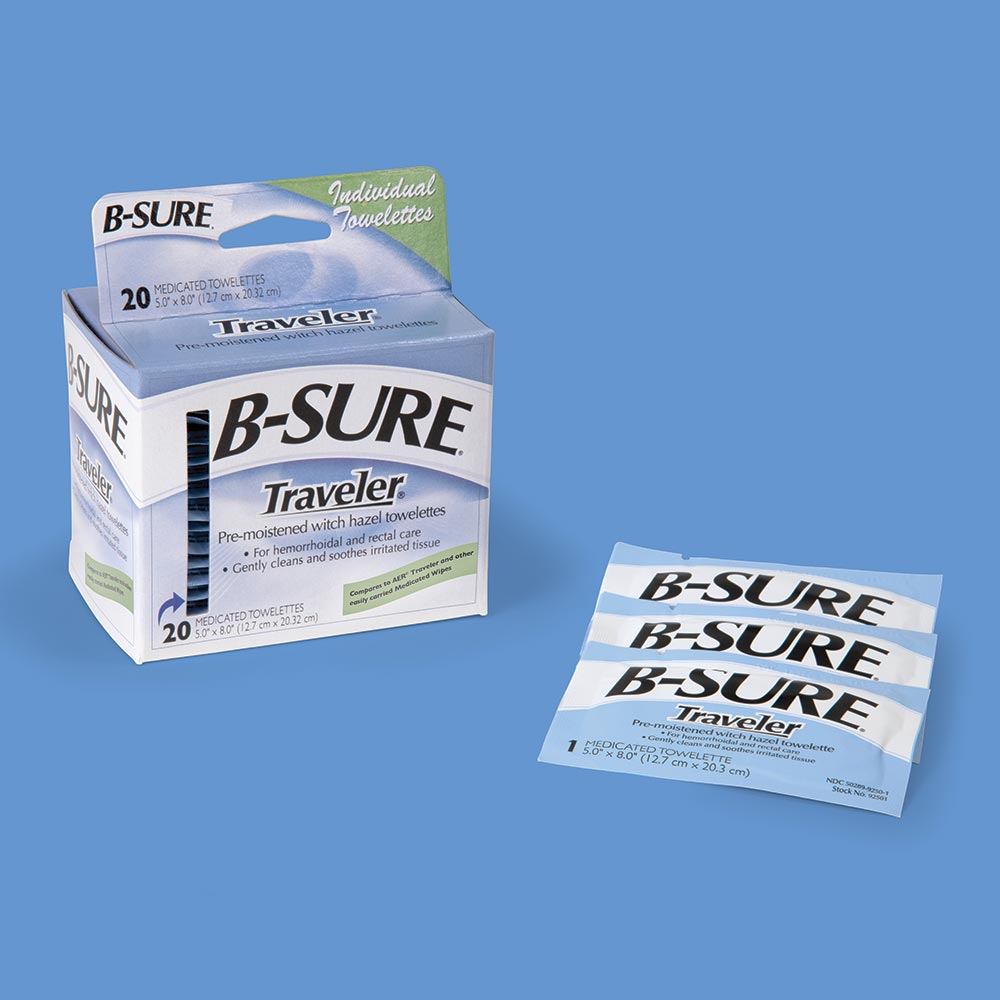 B-Sure Anal Leakage Pads, Box/24 Pads : Health  